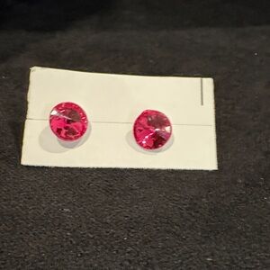 Pink Stud Earrings